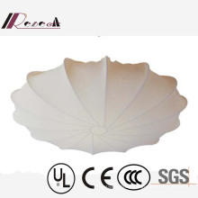 European Hotel Decorative White Fabric Umbrella Type Ceiling Lamp